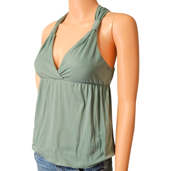 Wm y2k Moss Babydoll Tank Sz S Racerback 90s/00s FAIRYCORE MALLCORE - Picture 4 of 8